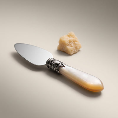 Casa Bugatti parmesan knife, studio photograph