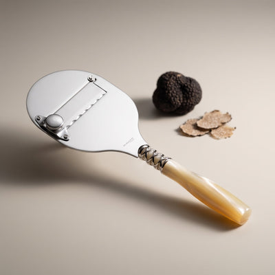 Casa Bugatti truffle knife, studio photograph