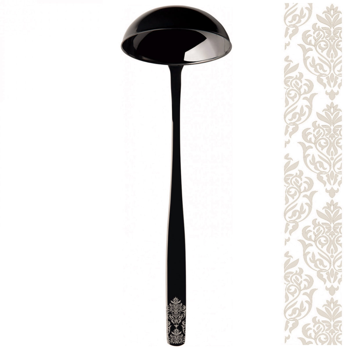 Riviera Black Devorè Soup Ladle
