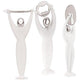 GYM 3 GYM SET Pizza Cutter / Bottle Opener / Peeler - White