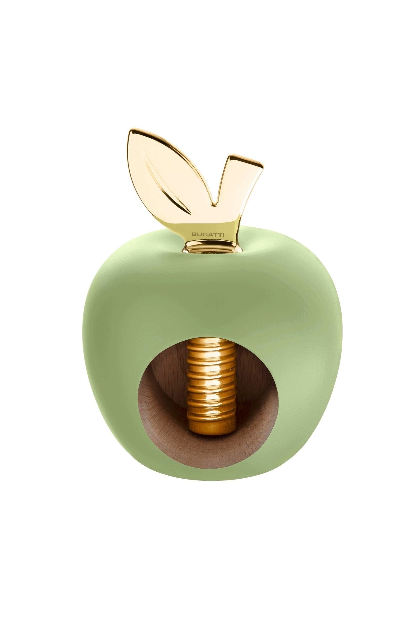 EDEN apple Nut Cracker olive green matte, gold leaf-Casa Bugatti USA