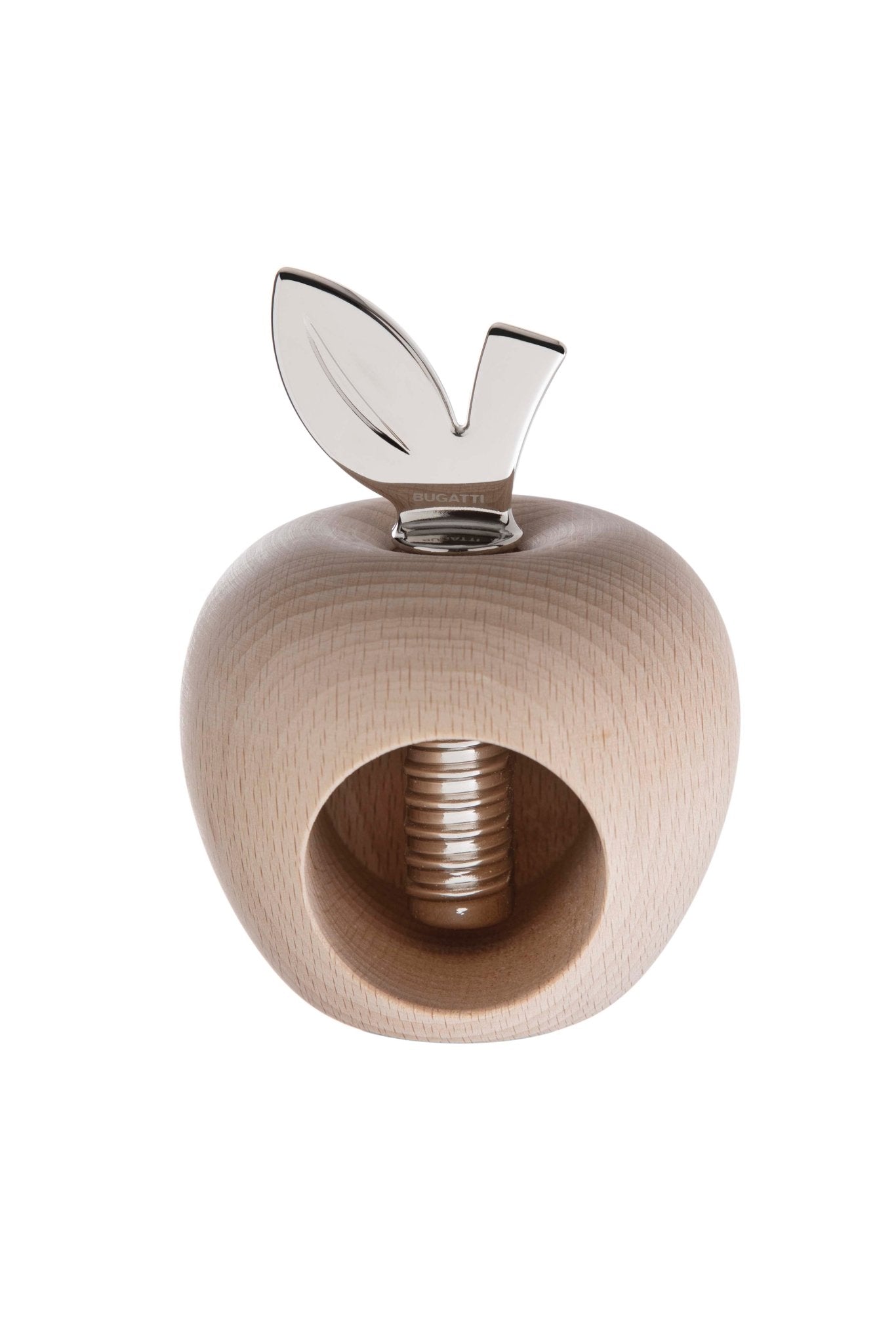 EDEN apple Nut Cracker natural beech, silver leaf-Casa Bugatti USA