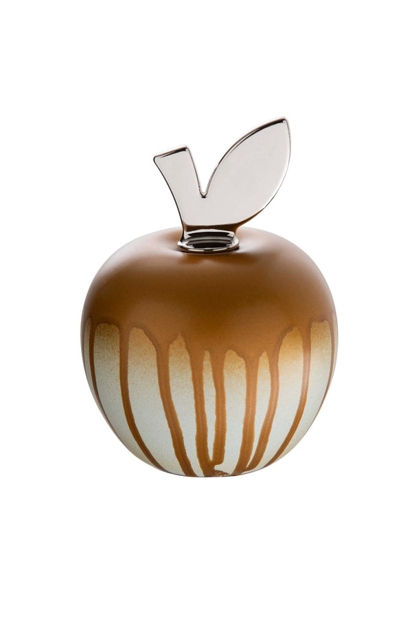 EDEN apple Nut Cracker poured gold matte, silver leaf-Casa Bugatti USA