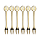 Kiss Gold Plated Cake Cocktail Forks Set -