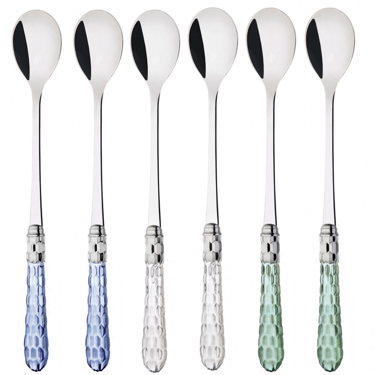 Cristallo Brilliant Ice Tea / Cocktail Spoon Set - mix color
