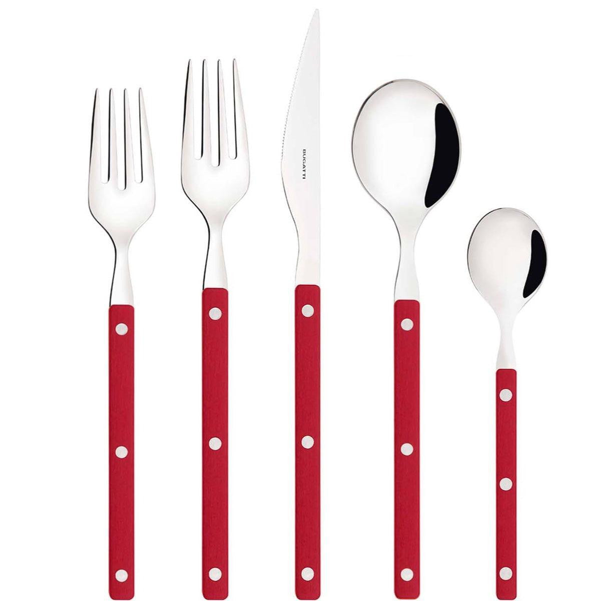 Allegra 5 Piece Place Setting red