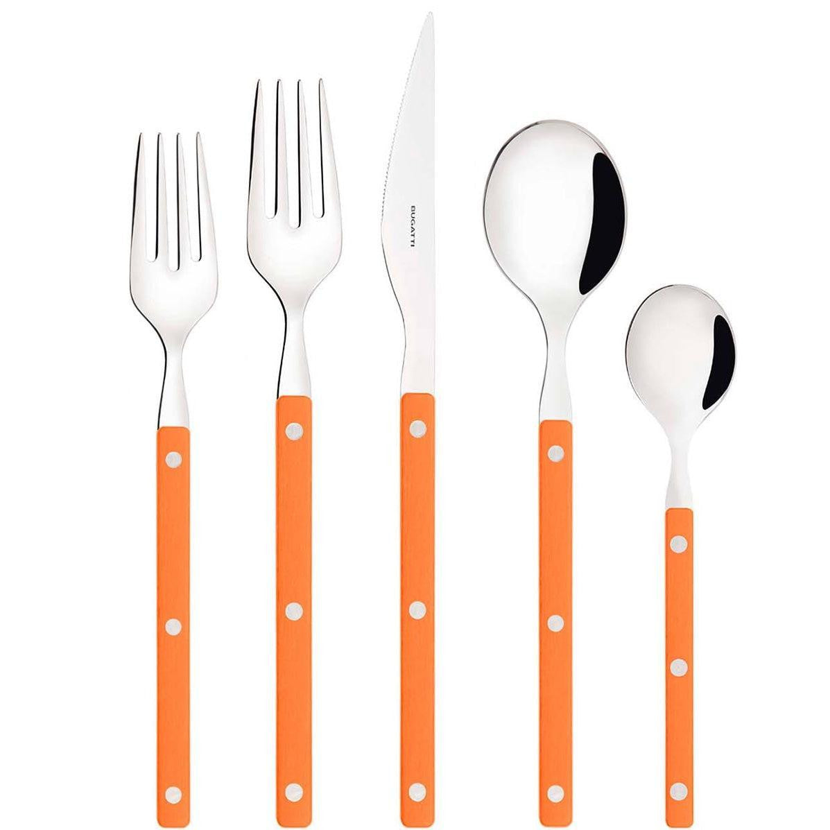 Allegra 5 Piece Place Setting - orange-Casa Bugatti USA