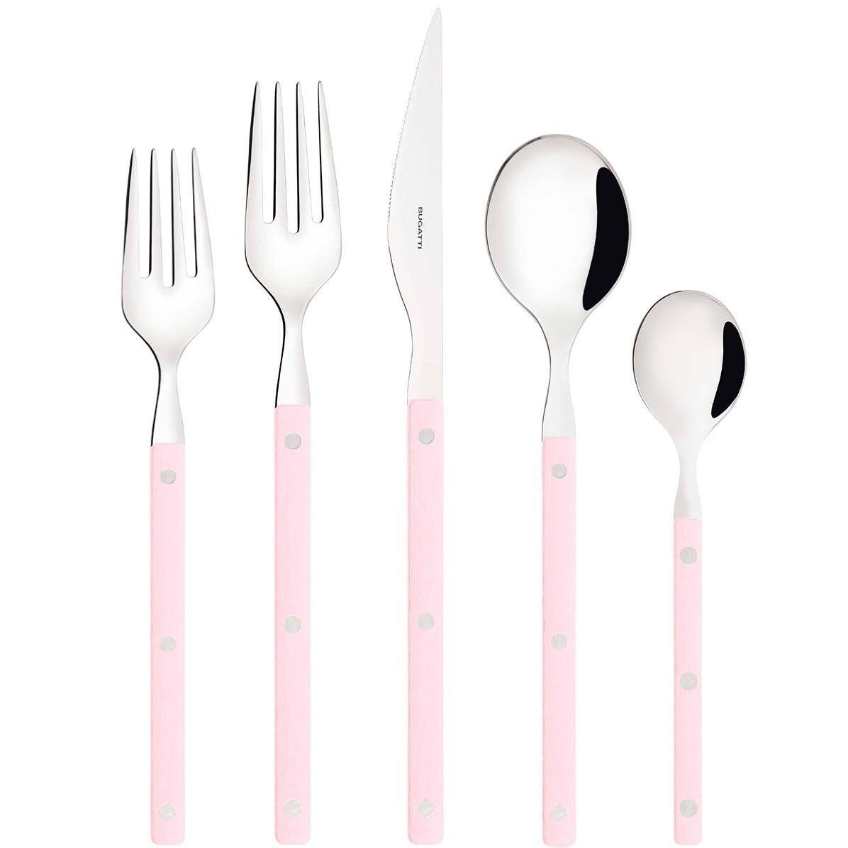 Allegra 5 Piece Place Setting - lotus pink-Casa Bugatti USA