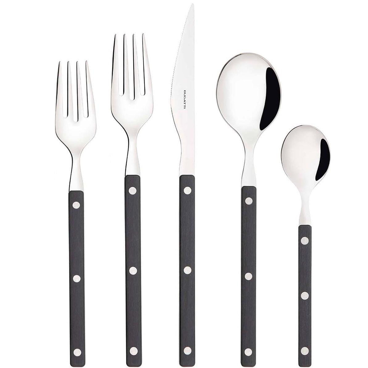 Allegra 5 Piece Place Setting black