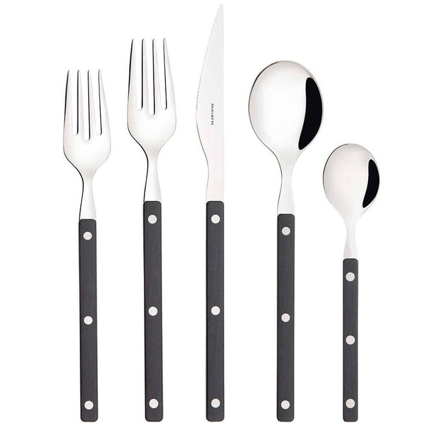 Allegra 5 Piece Place Setting - Black