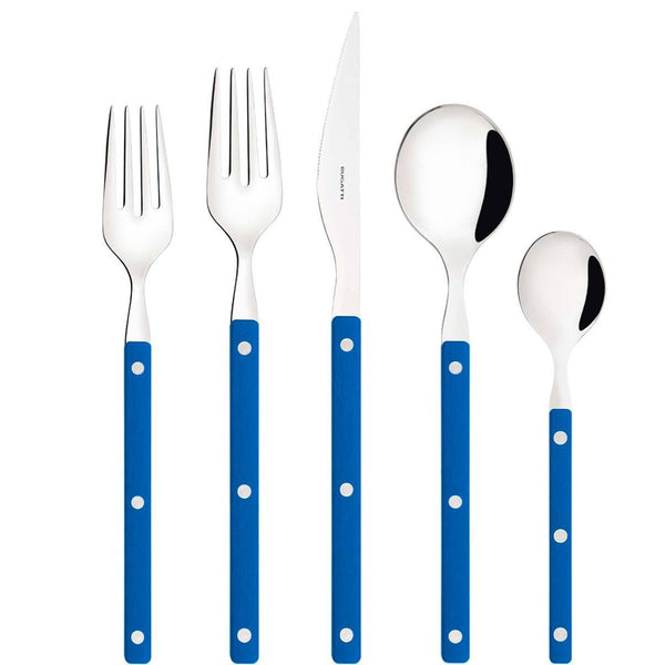Allegra 5 Piece Place Setting - Mid Blue