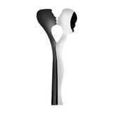 Abbraccio 2 Piece Salad Servers silver / black