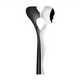 Abbraccio 2 Piece Salad Servers silver / black