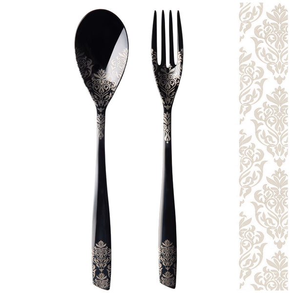 Riviera Black Devorè 2 Piece Serving Set