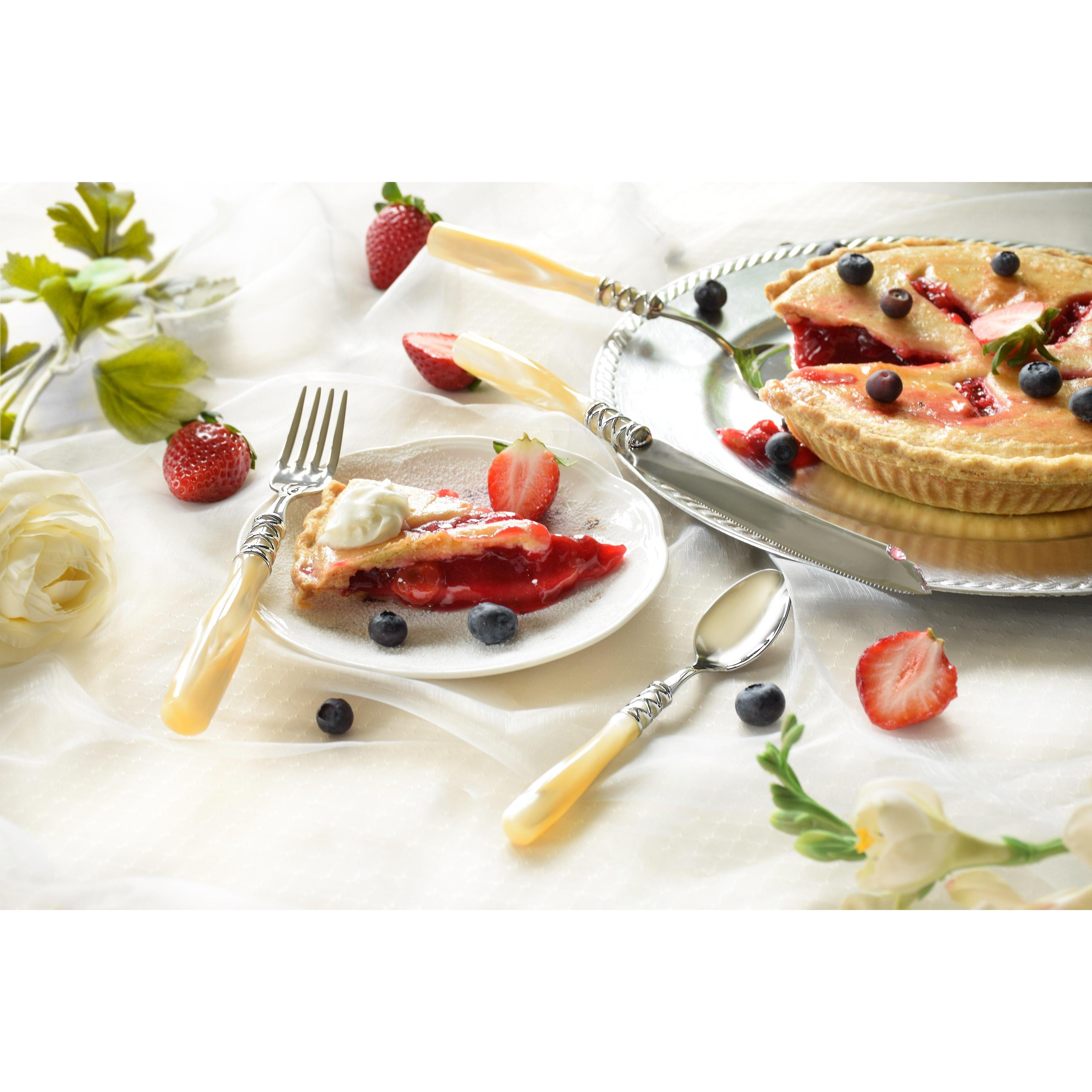 Arianna Brilliant 5 Piece Place Setting, Ivory — Casa Bugatti