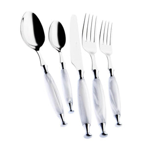 Country 5 Piece Place setting - white-Casa Bugatti USA
