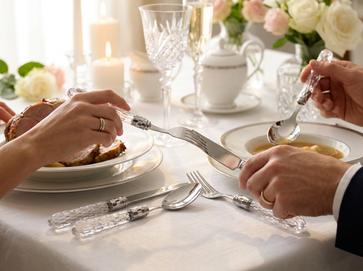 Cristallo Brilliant 5 Piece Place setting - Crystal Clear