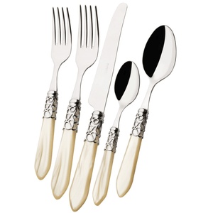 Melodia  5 Piece Place Setting - IVORY-Casa Bugatti USA