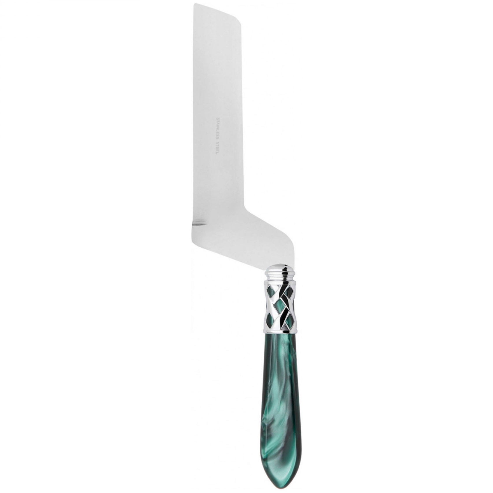 Aladdin Brilliant Soft Cheese Offset Knife - Green
