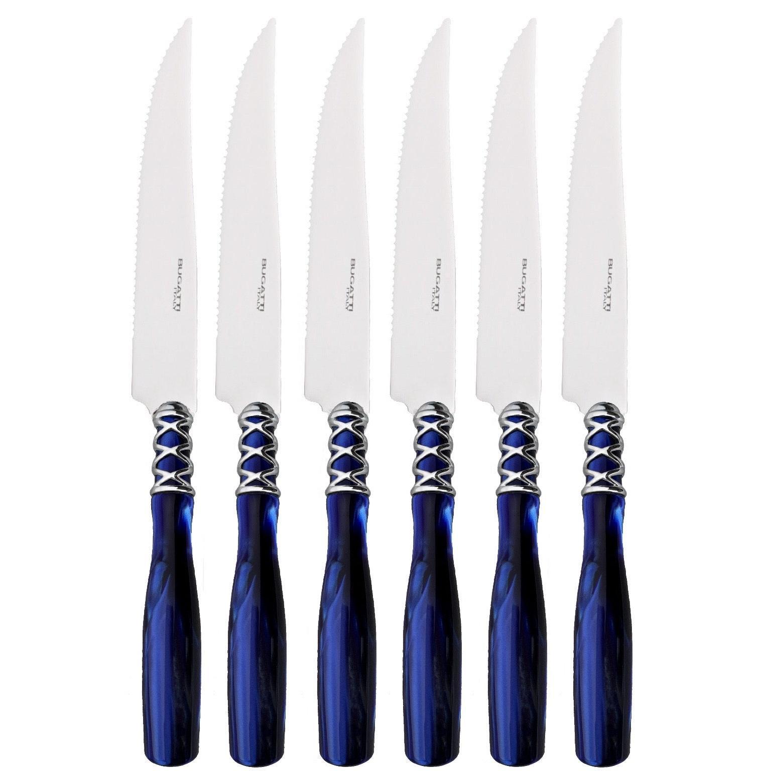 Arianna 6 Piece Steak knife Set - ROYAL BLUE