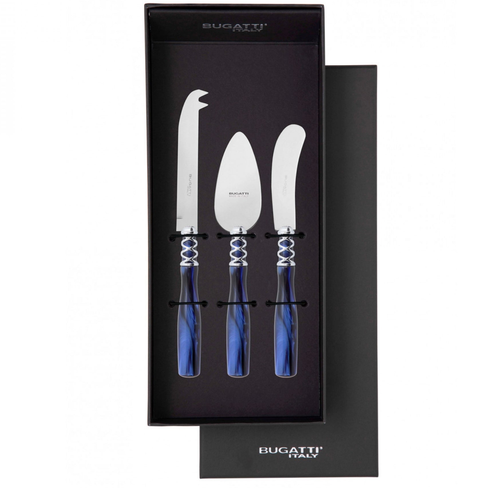 Arianna 3 Piece Cheese Knife Set - Royal Blue