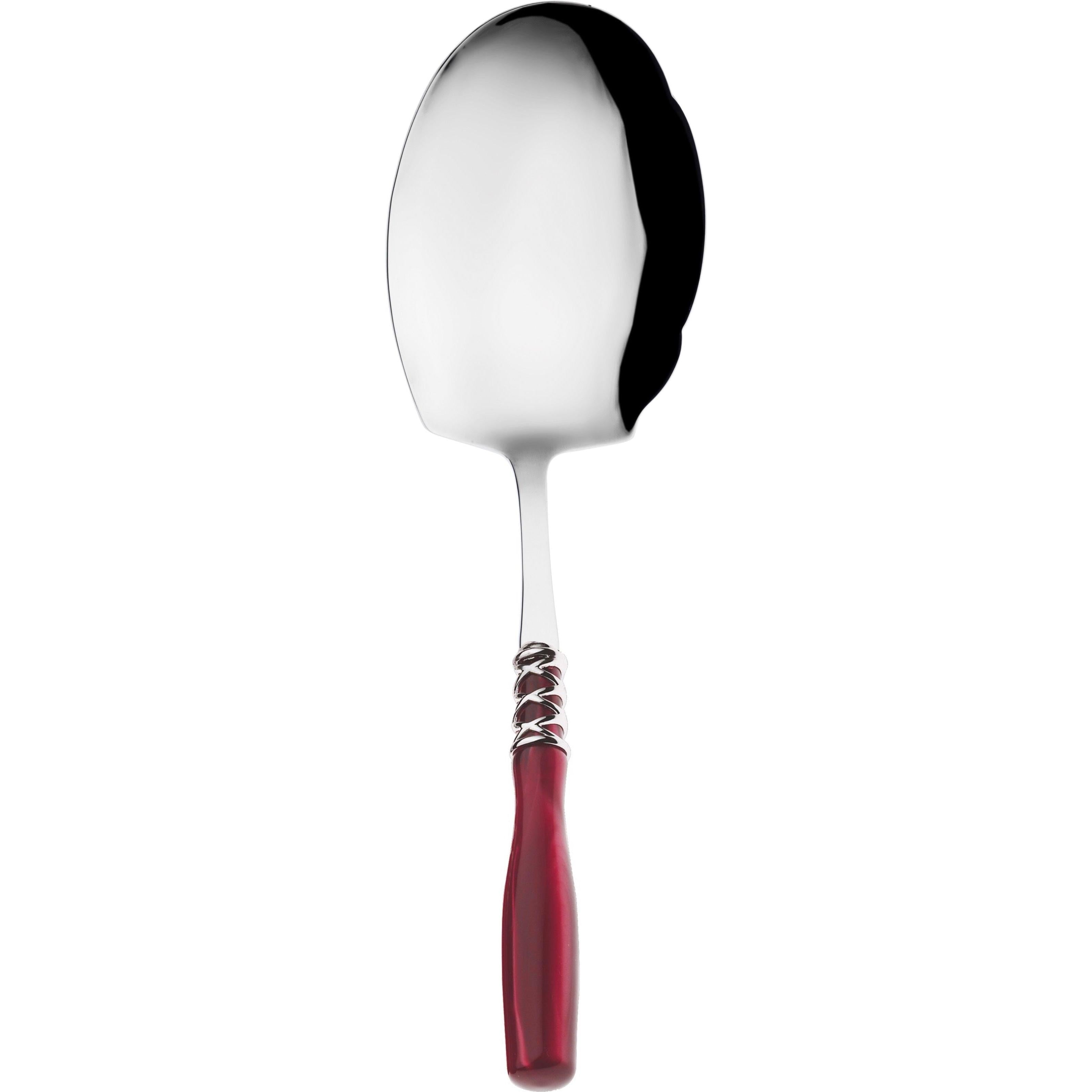 Arianna Brilliant Kebab Serving Spoon - Burgundy