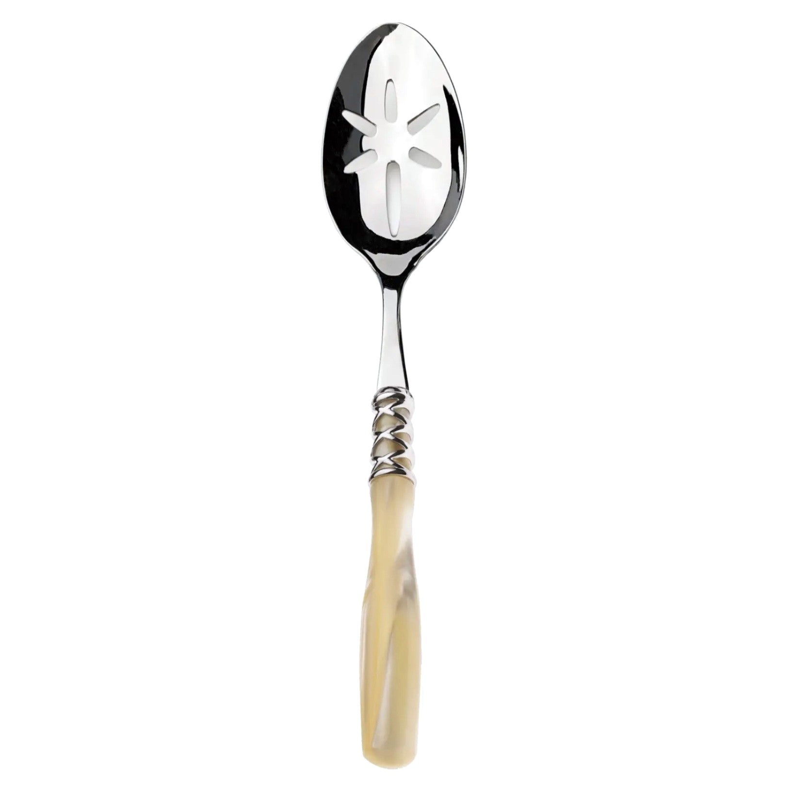 Arianna Slotted Serving Spoon - Ivory