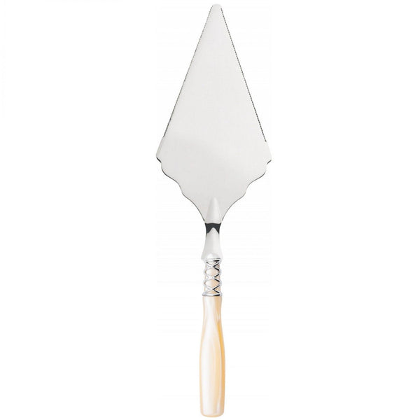 Arianna Brilliant Large Cake Server serrated - Ivory