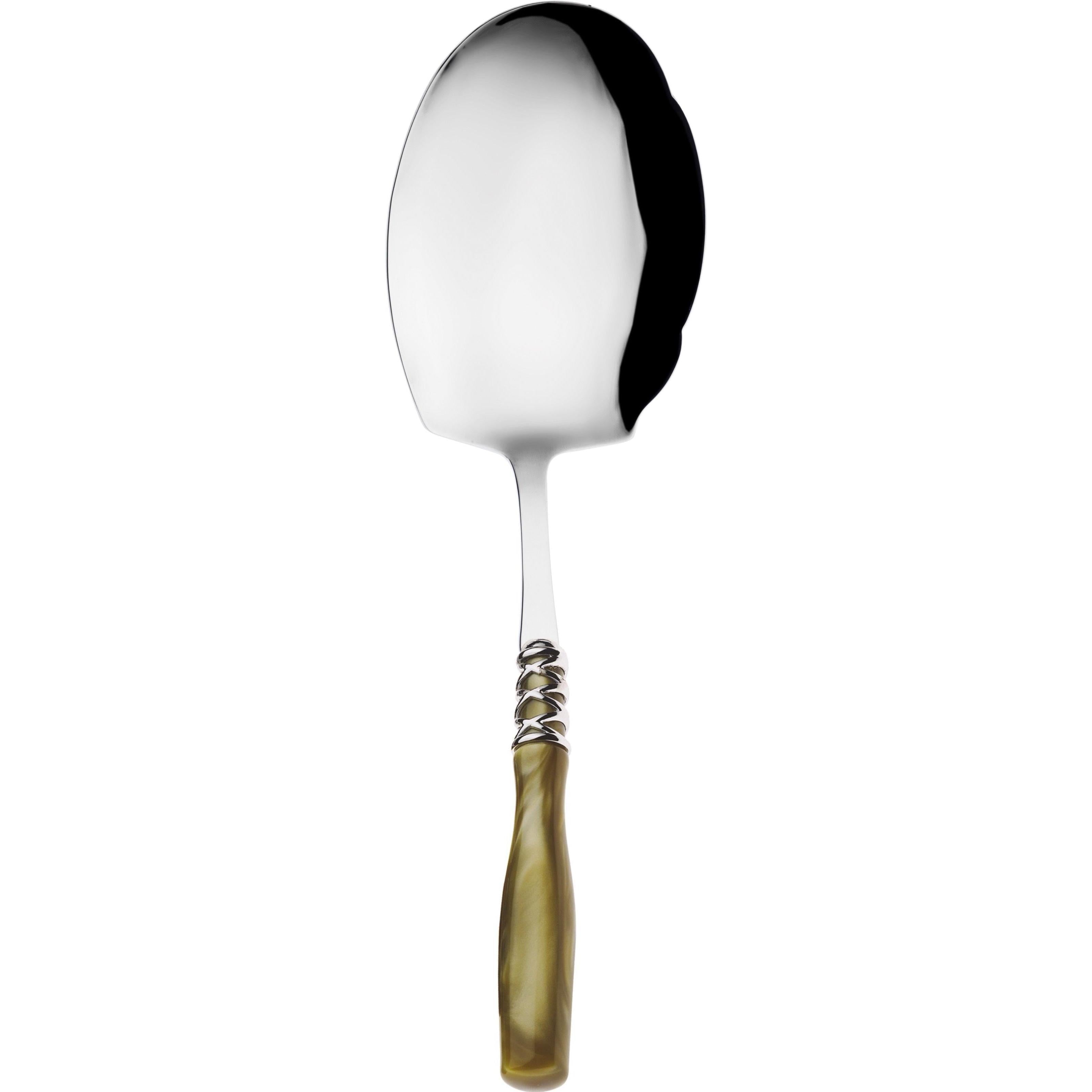 Arianna Brilliant Kebab Serving Spoon - Chartreuse Green