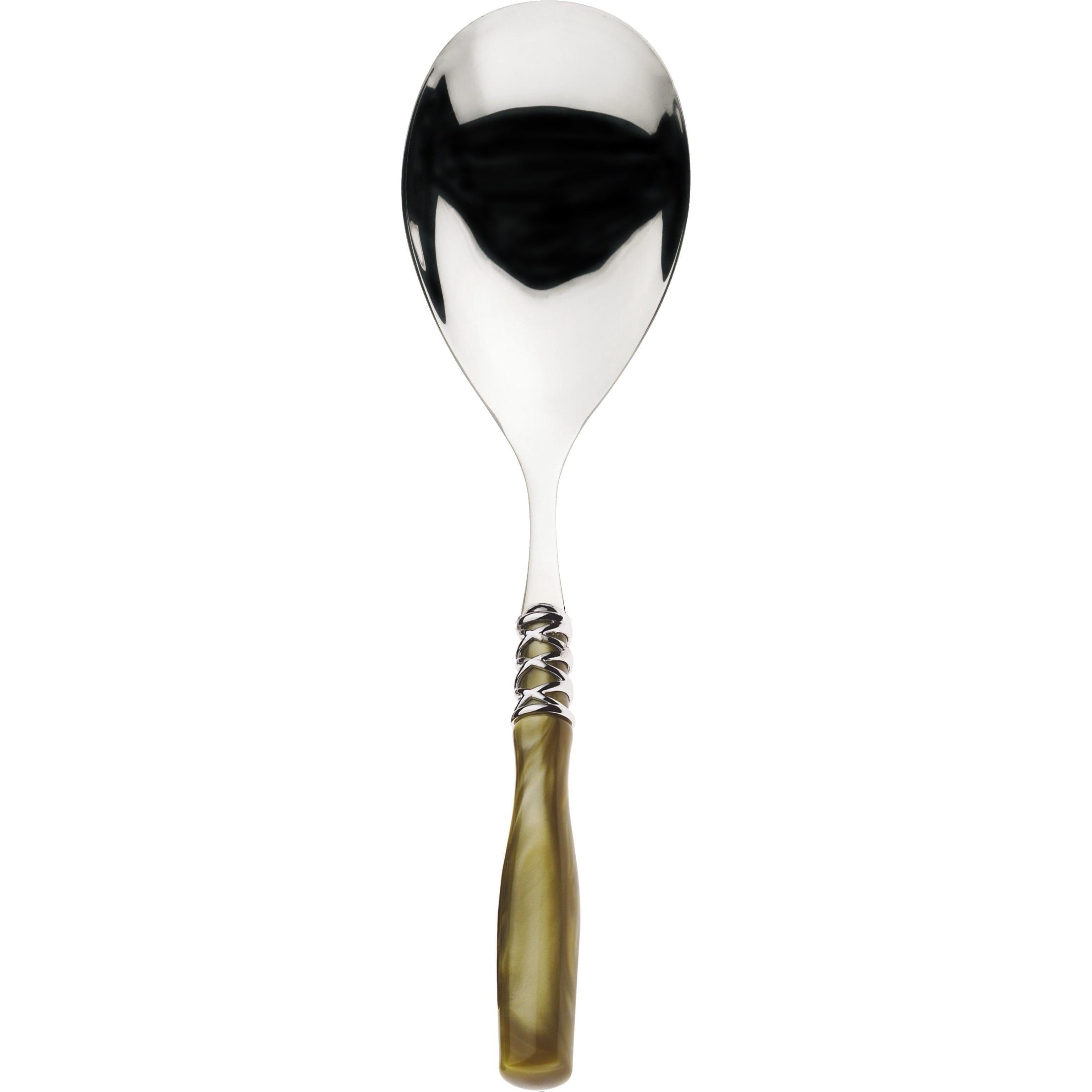 Arianna Brilliant Rice Casserole Serving Spoon - Chartreuse Green