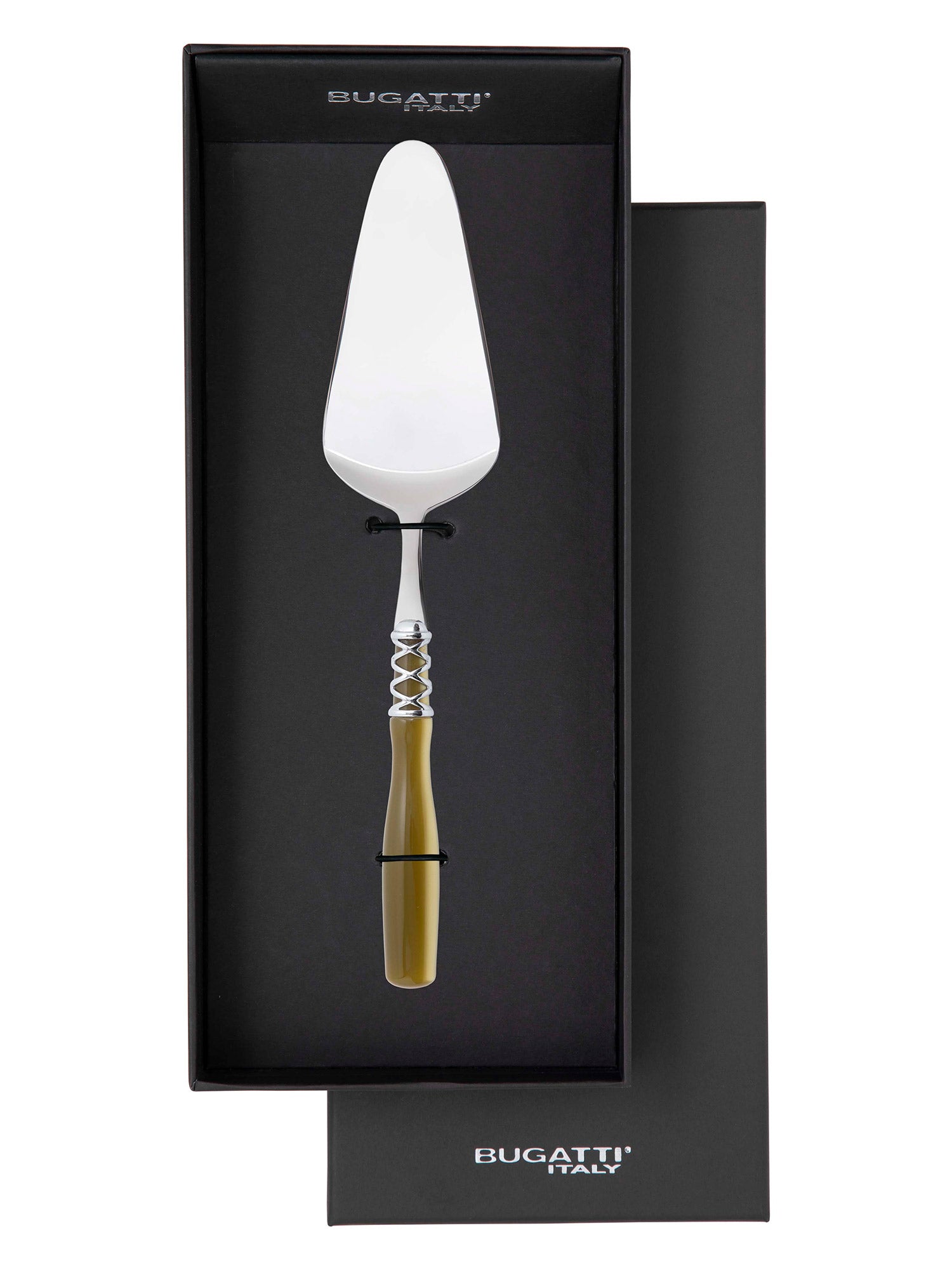 Arianna Brilliant Cake Server in gift box - Chartreuse Green