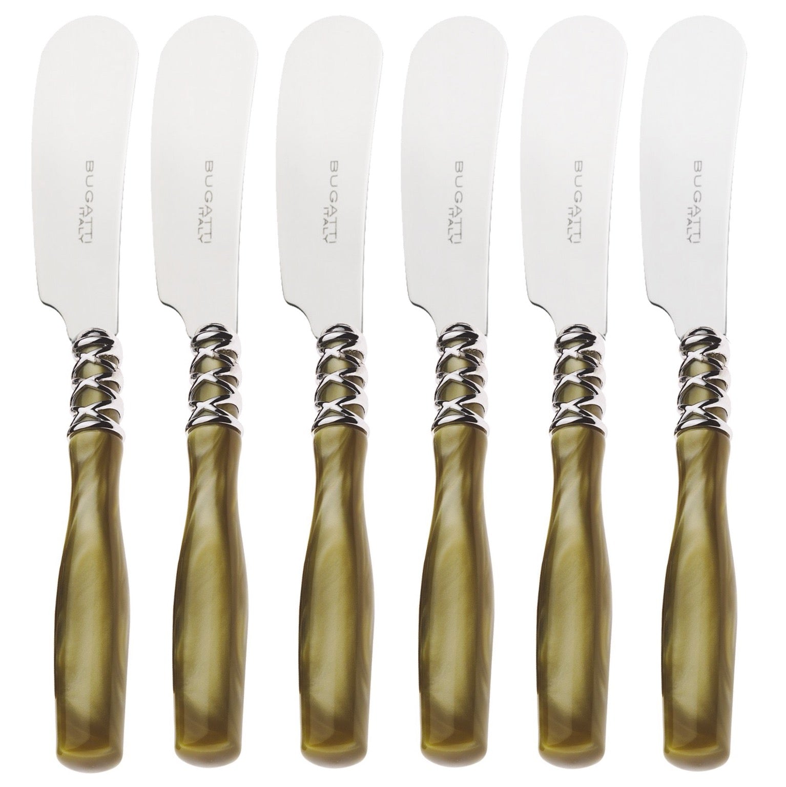Arianna Spreader / Butter Knife Set - Chartreuse Green