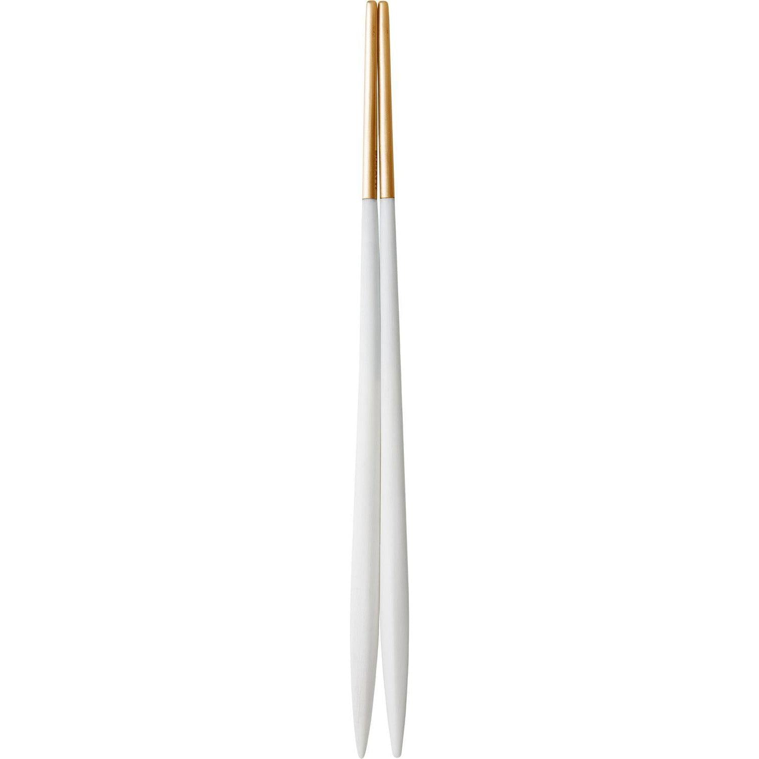 Ares Gold Chopsticks Set - White
