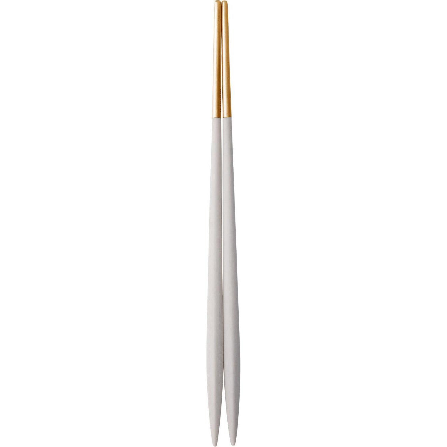 Ares Gold Chopsticks Set - Ivory