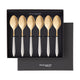 Ares Gold Coffee Spoon Set - Ivory