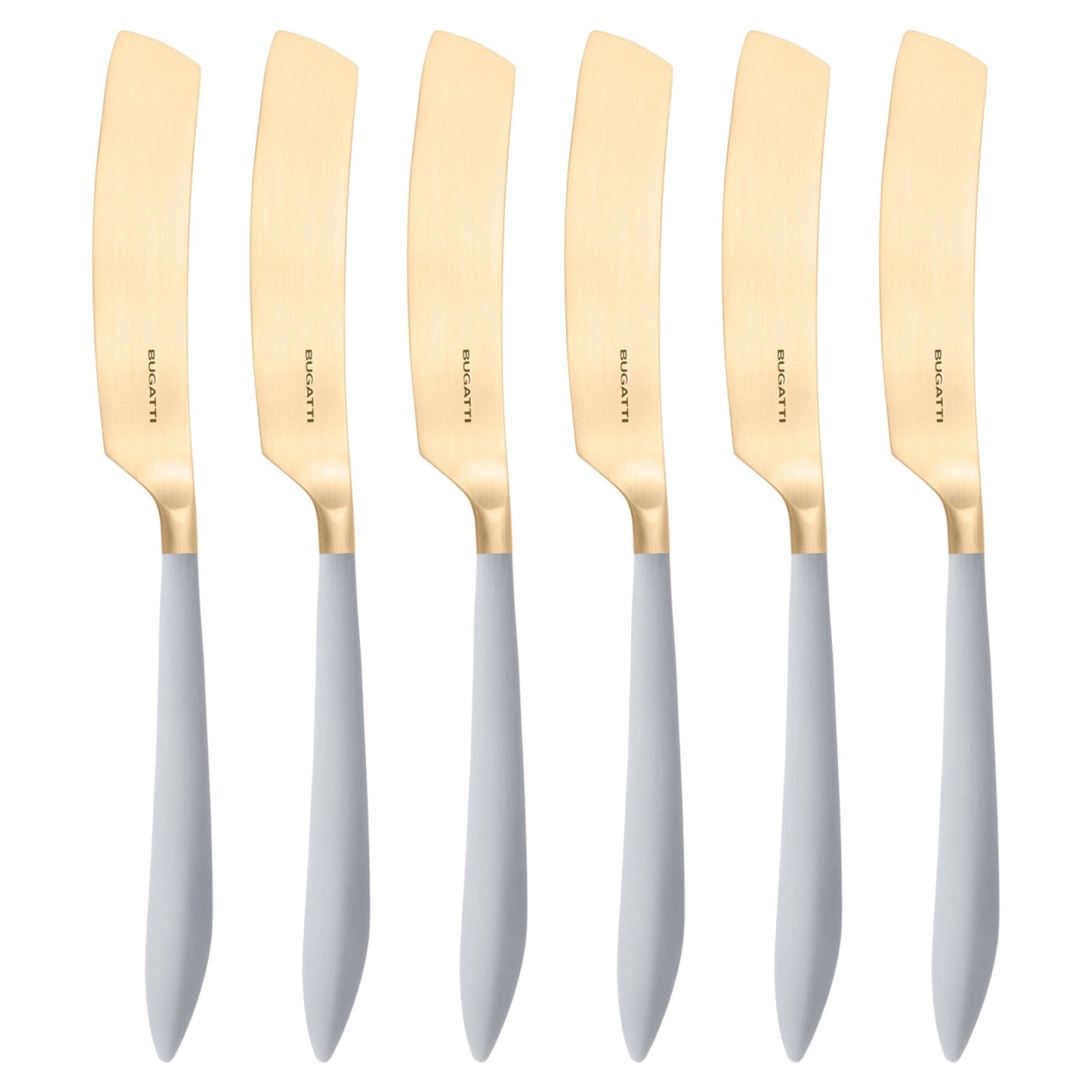 Ares Gold Butter Knife Set - Gray