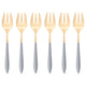 Ares Gold Oyster Fork Set - Gray