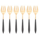 Ares Gold Oyster Fork Set - Black