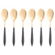 Ares Gold Gourmet Spoon Set - Black