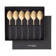 Ares Gold Coffee Spoon Set - Black