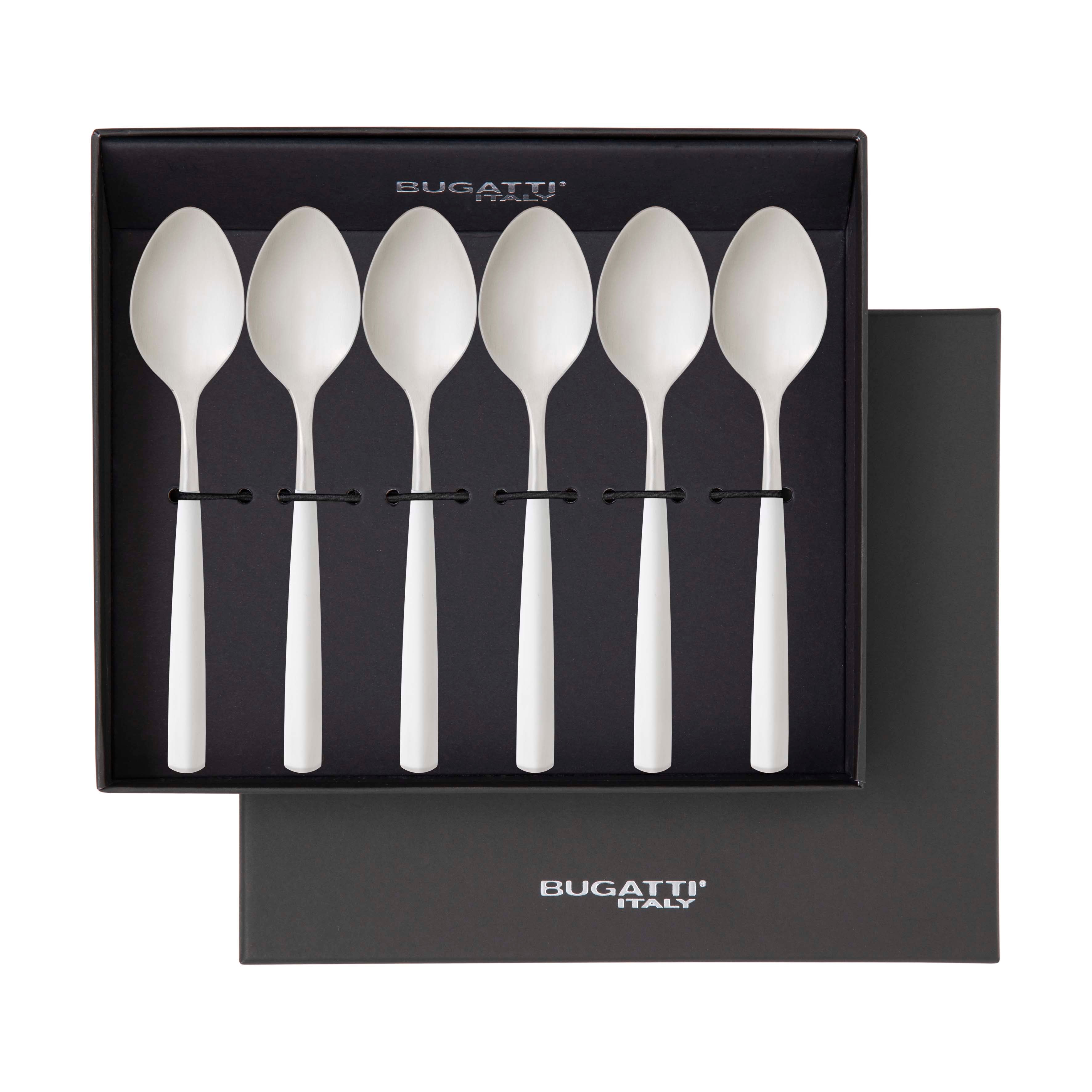 Athena Coffee Spoon Set - White Matte