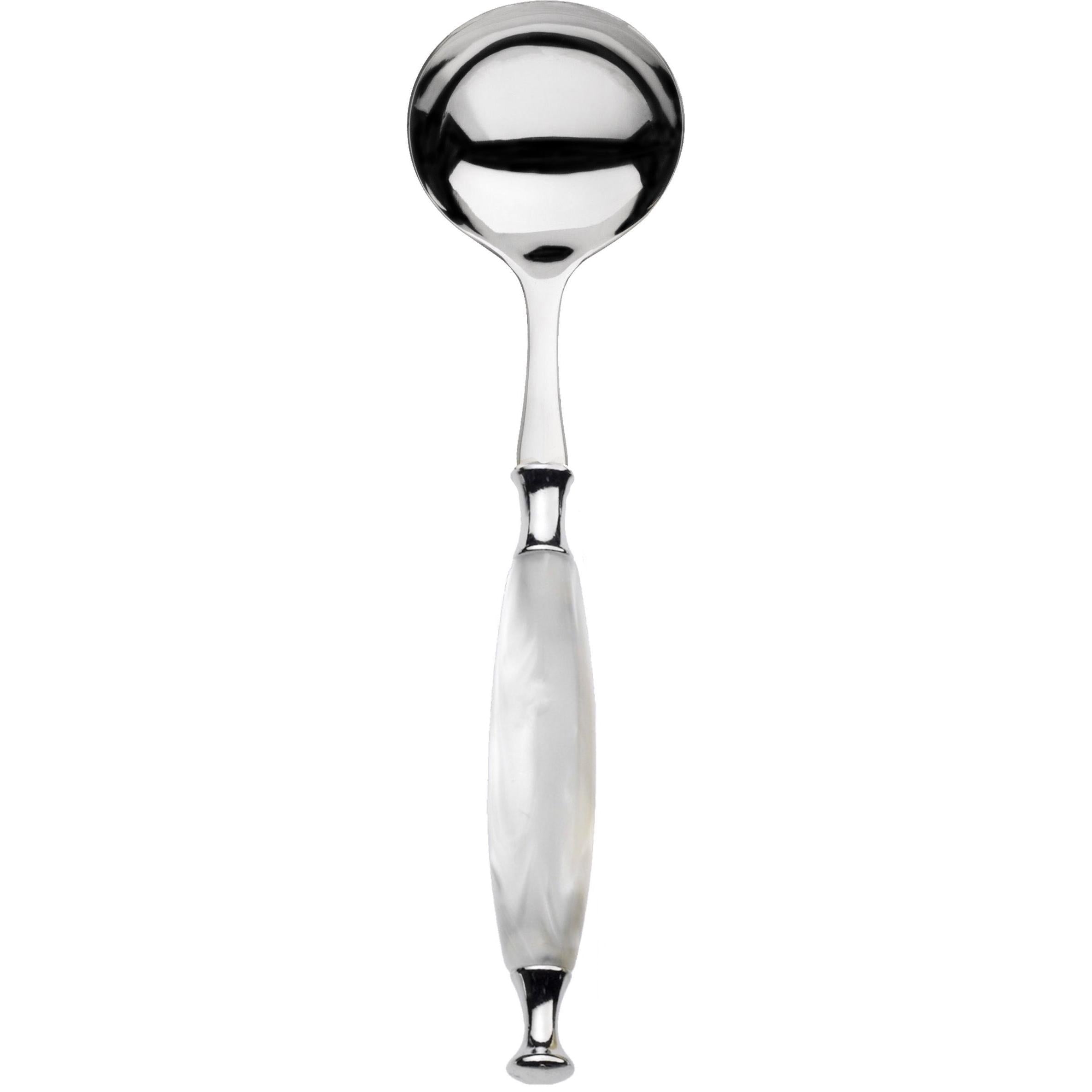 Country Sauce / Gravy Ladle - white