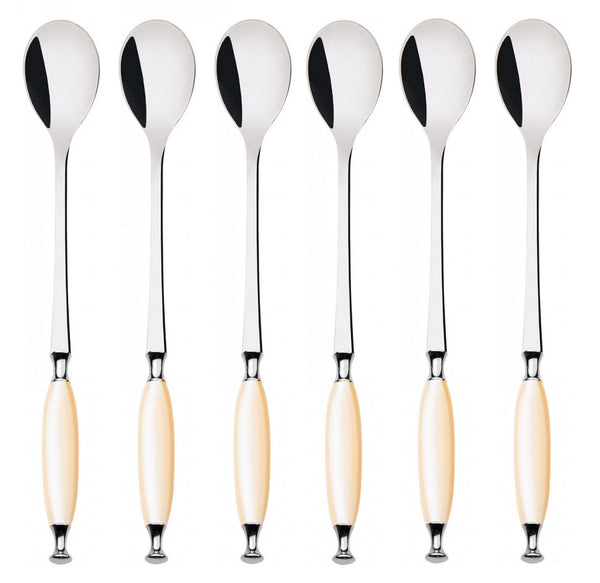Country Ice Tea / Cocktail Spoon Set - Ivory