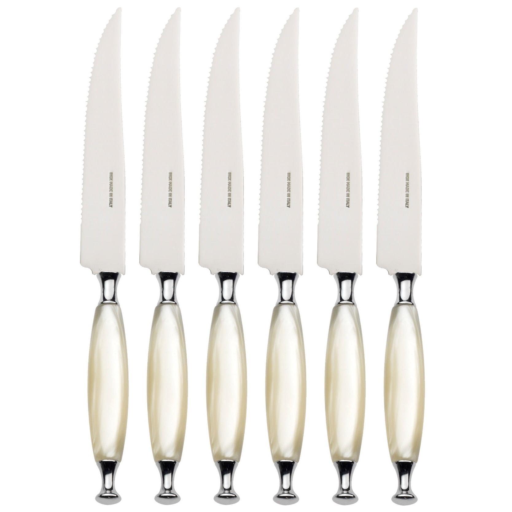 Country 6 Piece Steak knife Set - IVORY