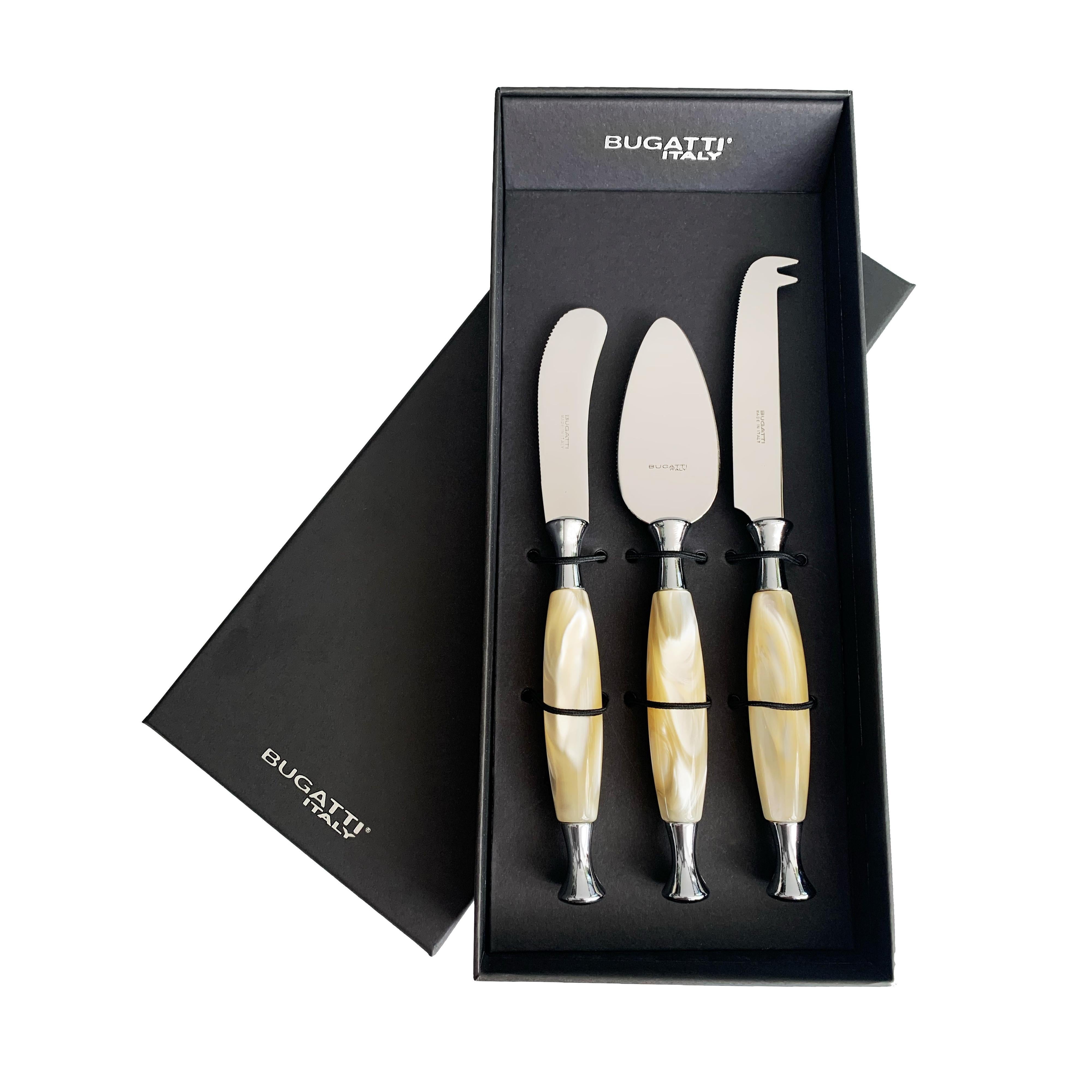 Country 3 Piece Cheese Knife Set - ivory
