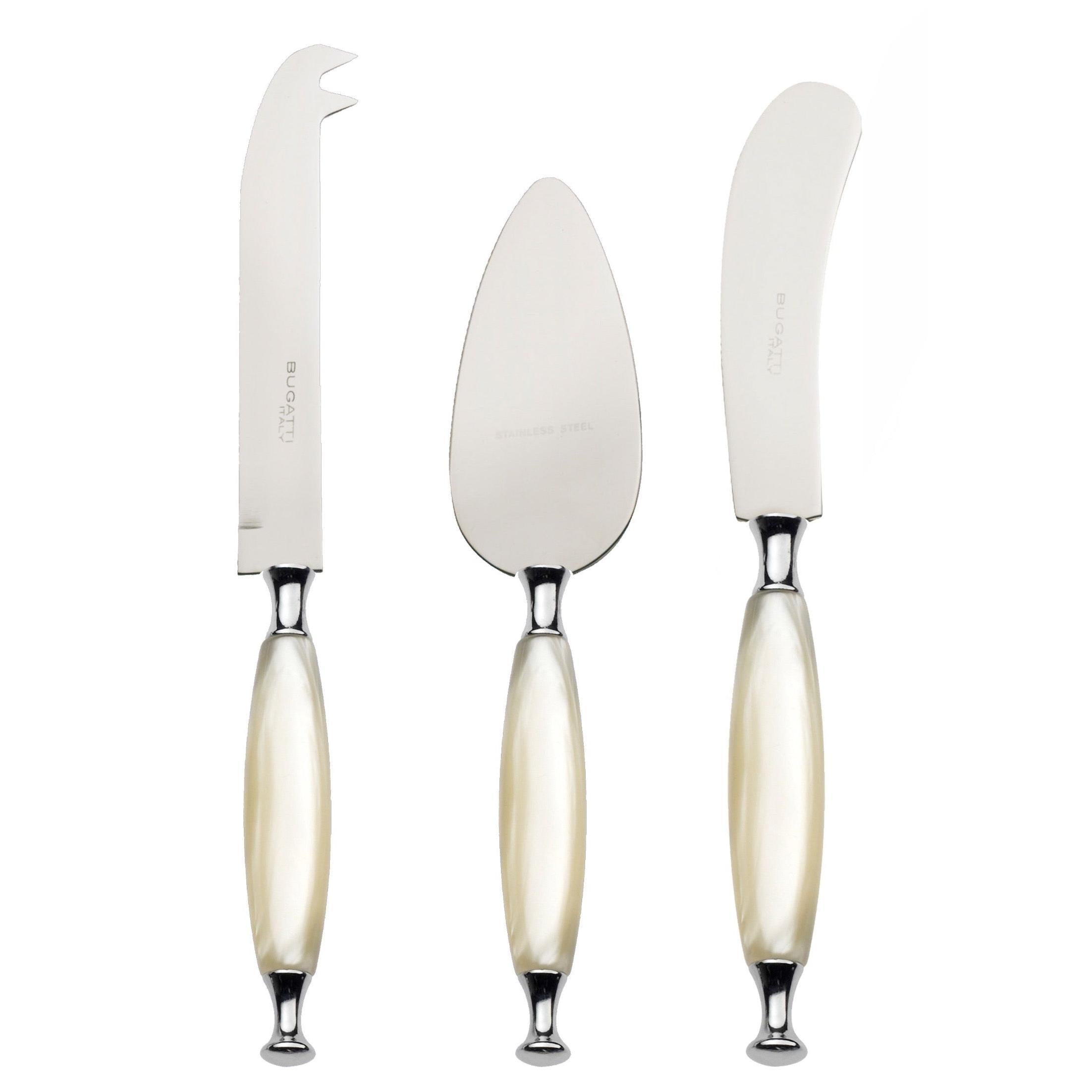 Country 3 Piece Cheese Knife Set - ivory