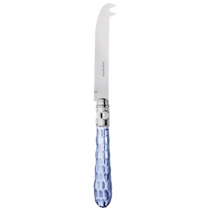 Cristallo Brilliant 2 point "deer" cheese Knife - Blue Clear