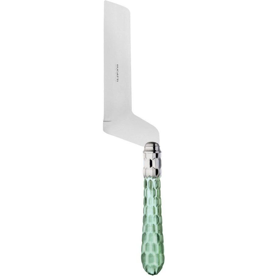 Cristallo Brilliant Soft Cheese Offset Knife - Green Clear