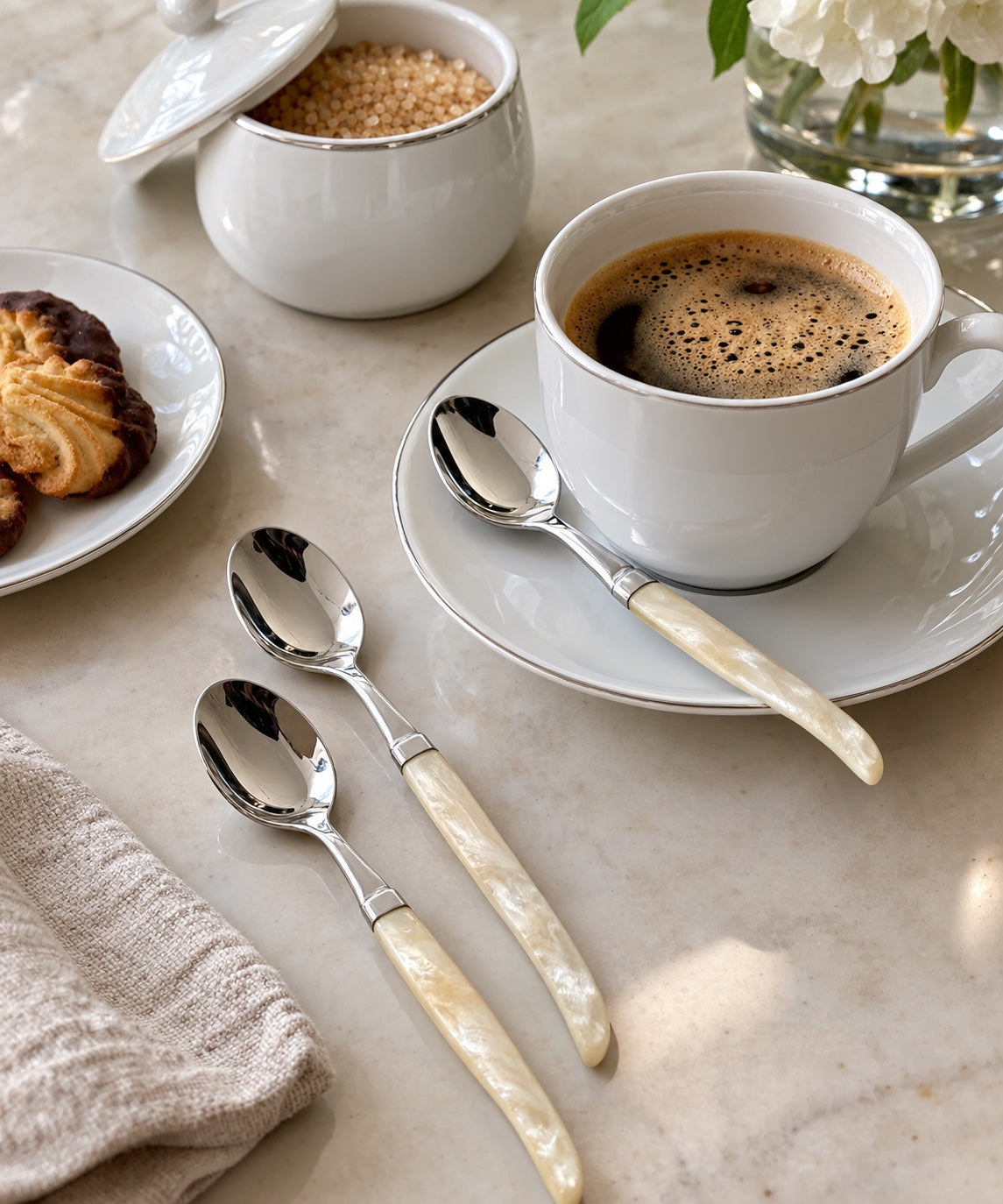 Nike 6 Piece Coffee Spoon Set - Ivory