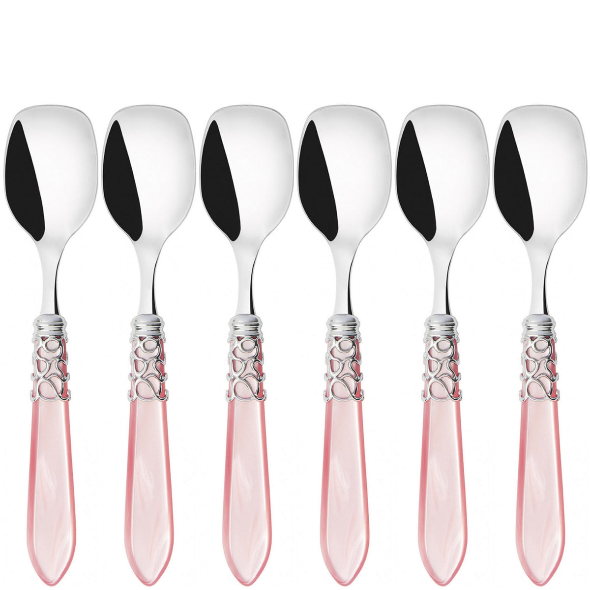 Melodia Brilliant Ice Cream Spoons Set in gift box - Pink